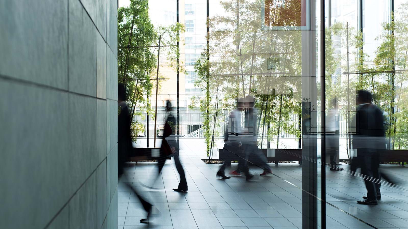 1600X900 Walking In Building