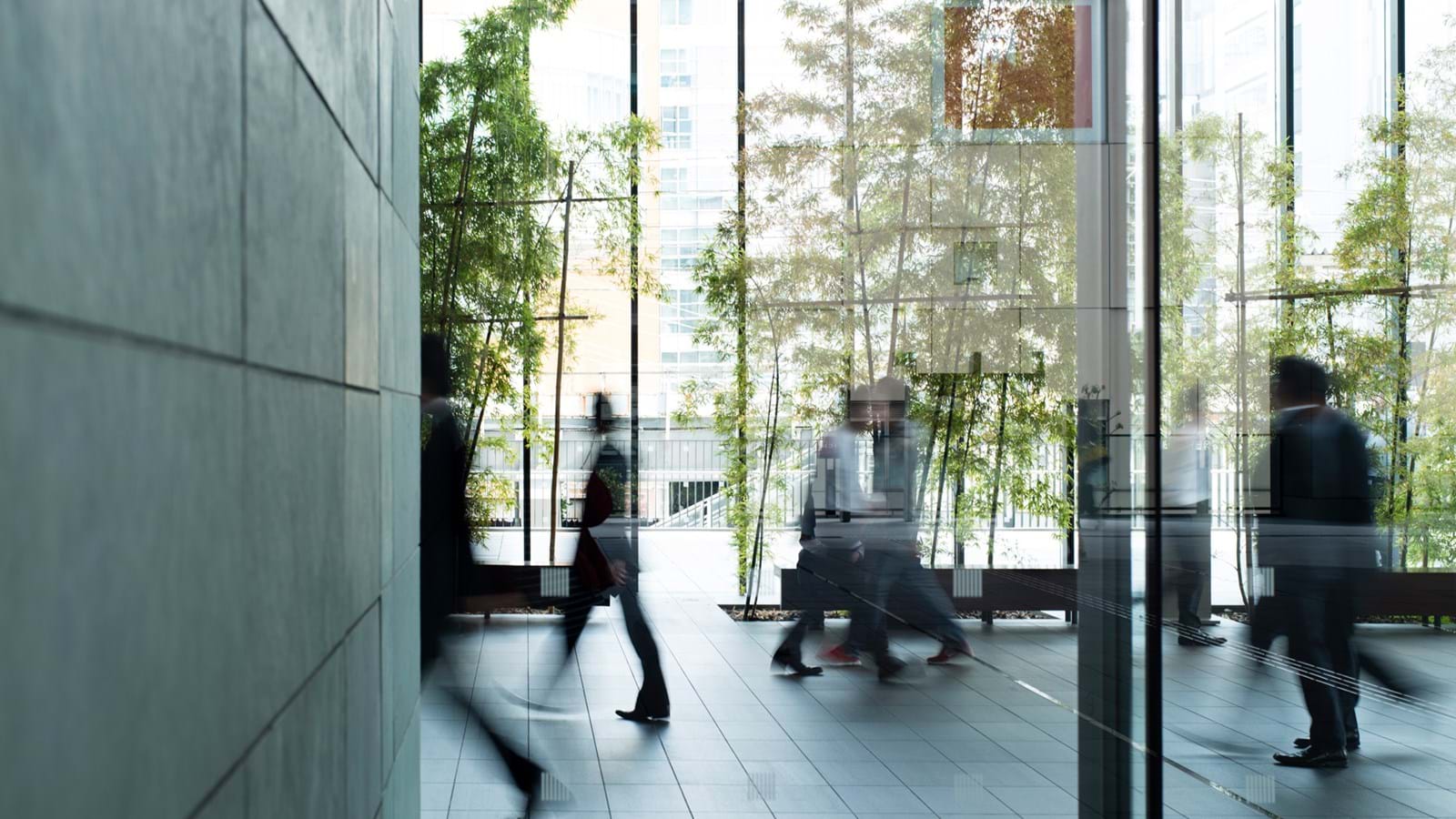 Walking In Building